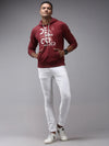 Men Red Solid Sweatshirt-OTSS-28-Maroon