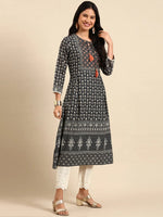 Women's Green Printed Kurta Set-BCSK-1512-Green