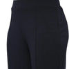 Smarty Pants Women's Ployester Lycra Bell Bottom Navy Blue Formal Trouser-SMPT-904D-S