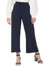 Smarty Pants Women's Cotton Lycra Indigo Blue Color Flared Trouser