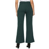 Smarty Pants Women's Cotton Lycra Bell Bottom Bottle Green Color Formal Trouser-SMPT-906B-S