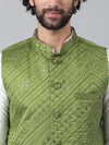 Hangup Men Standard Embroidered Men's Indian Wear-191A_Emb_Nehru