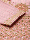 Women's Pink Embroidered Straight Kurta-GW-2990-Pink