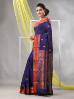 Purple Silk Matka Soft Saree With Paisley Motifs-MA57SLMT331760027