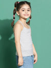 Tales & Stories Grey Solid Camisole For Girls