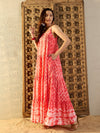 Strappy Layered Maxi Dress in Peach Tie & Dye-TP0459TD1