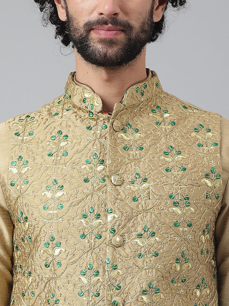 Hangup Men Standard Embroidered Men's Indian Wear-202A_Emb_Nehru