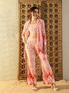 Three piece Co-Ord Set in Peach Tie & Dye-LW011TD22