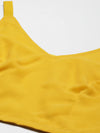 Women Solid Standard Yellow Jumpsuits & Sets