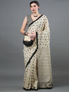 Saree Mall Women's Bhagalpuri  Cream Printed Designer Saree With Blouse Piece-21WOM21912