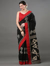 Saree Mall Women's Bhagalpuri  Black Printed Designer Saree With Blouse Piece-22WOM22901