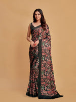 Avanshee Women's Latest Bollywood Floral Printed Satin Saree With Unstiched Blouse-AVN-8082-MULTI