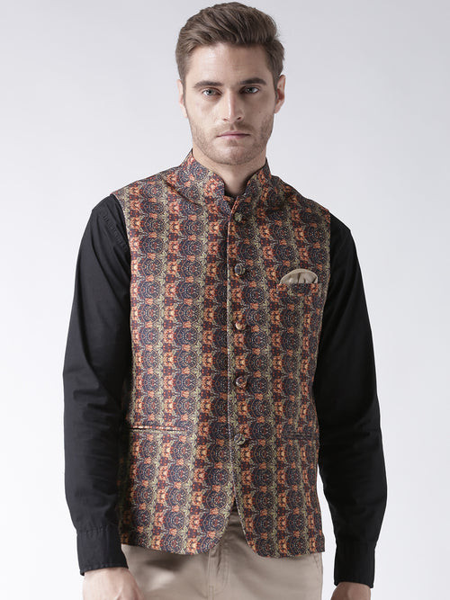 Hangup Men Standard Printed Men's Indian Wear-27APrintedNehru