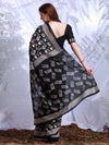 Saree Mall Women's Bhagalpuri  Black Printed Designer Saree With Blouse Piece-27WOM27901