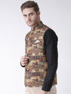 Hangup Men Standard Printed Men's Indian Wear-28APrintedNehru