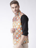 Hangup Men Standard Printed Men's Indian Wear-29APrintedNehru