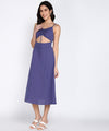 Women Versatile Cotton Flex A-Line Strappy Knee-Length Dress