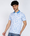 Dive into Style 'Fish' All-Over Print Men's Polo T-Shirt-Cotton Pique