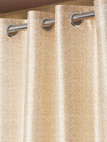 Home Sizzler 2 Pieces Digital Print Eyelet Polyester Door Curtains - 7 Feet, Blue-HS2PC001703DR