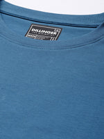 Dillinger Men's Teal Blue Plain T-Shirt