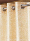 Home Sizzler 2 Pieces Digital Print Eyelet Polyester Door Curtains - 7 Feet, Brown-HS2PC001702DR