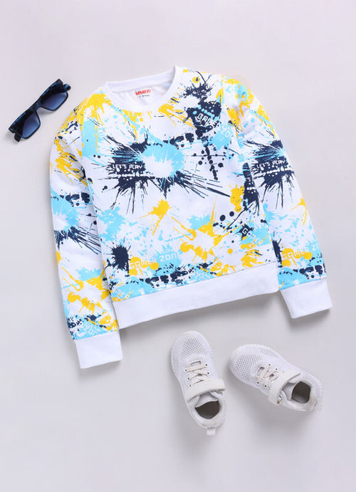 Mimino Full Sleeve Graphic Print Boys Sweatshirt