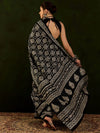 Saree Mall Women's Bhagalpuri  Black Printed Designer Saree With Blouse Piece-31WOM31907