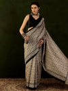 Saree Mall Women's Bhagalpuri  Beige Printed Designer Saree With Blouse Piece-31WOM31908