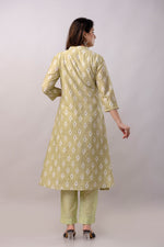 Women Chanderi Three Piece Suit Set-ETPS Beige