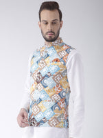 Hangup Men Standard Printed Men's Indian Wear-37APrintedNehru