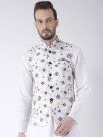 Hangup Men Standard Printed Men's Indian Wear-39APrintedNehru