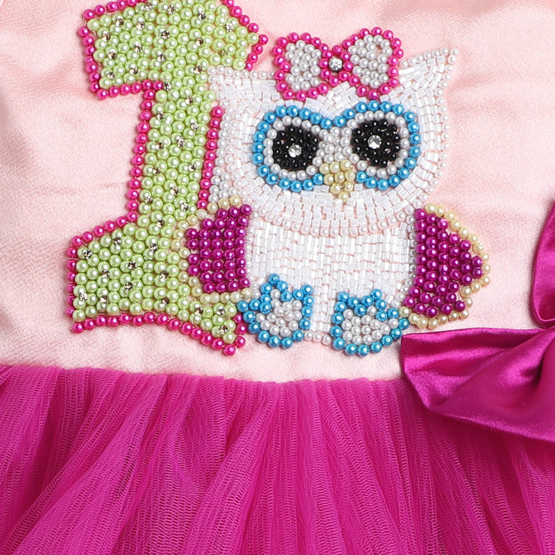 First Birthday Dress -Owl