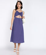 Women Versatile Cotton Flex A-Line Strappy Knee-Length Dress