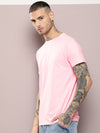Dillinger Men's Pink Plain T-Shirt