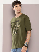 Dillinger Olive Graphic Oversized T-shirt