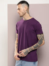 Dillinger Men's Purple Plain T-Shirt