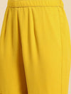 Women Solid Standard Yellow Jumpsuits & Sets