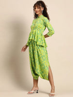 Women Solid Standard Lime Green Jumpsuits & Sets