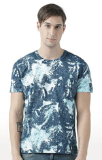 Huetrap White Mens Short Sleeve Graphic Printed Tshirt-HT17MKGRAWHT00666