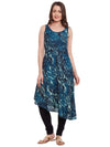 Pannkh Women's Abstract Print Asymettric Kurta