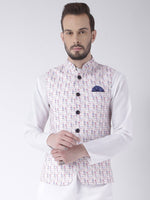 Hangup Men Standard Printed Men's Indian Wear-40APrintedNehru