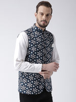 Hangup Men Standard Printed Men's Indian Wear-42APrintedNehru