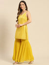 Women Solid Standard Yellow Jumpsuits & Sets