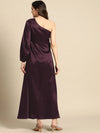 One Shoulder Over Lap Maxi Dress-Tc0522Jpu-S