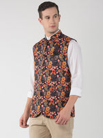 Hangup Men Standard Printed Men's Indian Wear-47APrintedNehru