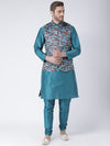 Hangup Men Standard Printed Men's Indian Wear-48APrintedNehru