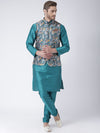 Hangup Men Standard Printed Men's Indian Wear-49APrintedNehru