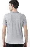 Huetrap Grey Mens Short Sleeve Graphic Printed Tshirt-HT17MKGRAGML00553