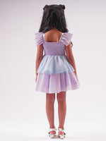 Lil Drama's Barbie Blue Sequins Shimmer Ballerina Dress for Tween Girls