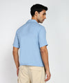 Men's Relaxed Solid Resort Wear Shirt for Sunny Beaches-Cotton Flex